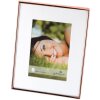 Cornice in metallo rame fine 13x18 cm