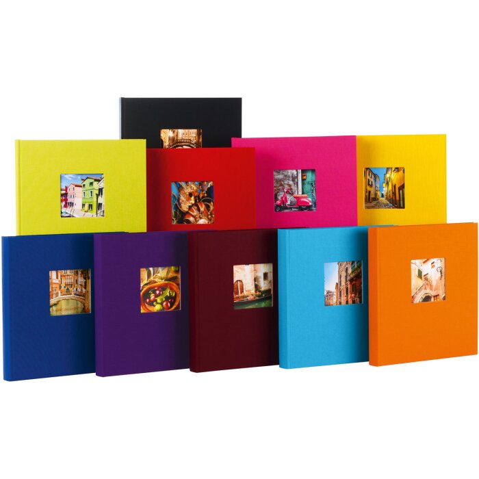 Goldbuch Album fotografico Bella Vista 25x25 cm Copertina in lino 60 pagine bianche