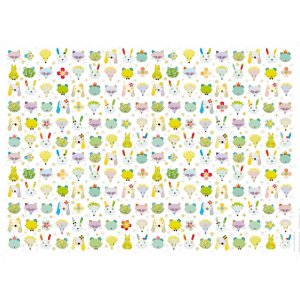 Carta da regalo Heads up bianca 50x70 cm