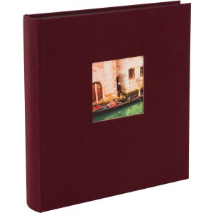 Album fotografico Bella Vista bordeaux 30x31 cm pagine in b/n