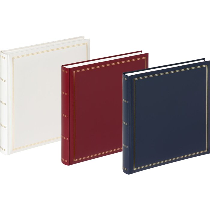 Walther Album fotografico MONZA 33x34 cm 3 colori 60 pagine bianche