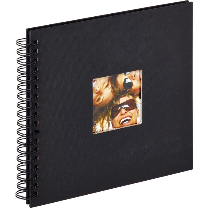 Walther Album a spirale Fun nero 26x25 cm 40 pagine nere