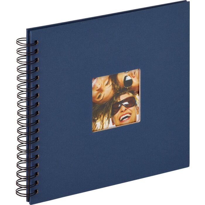Walther Album a spirale Fun blu 26x25 cm 40 pagine nere