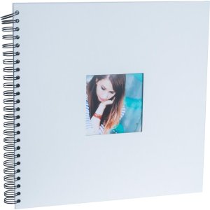 HNFD Album a spirale Khari 33x33 cm 50 pagine bianche o nere