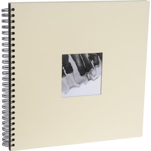 HNFD Album a spirale Khari 33x33 cm 50 pagine bianche o nere