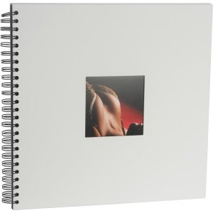 HNFD Album a spirale Khari 33x33 cm 50 pagine bianche o nere