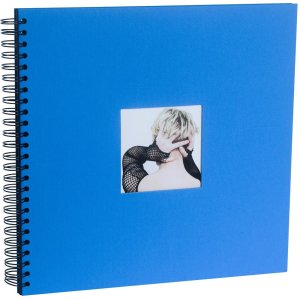 HNFD Album a spirale Khari 33x33 cm 50 pagine bianche o nere