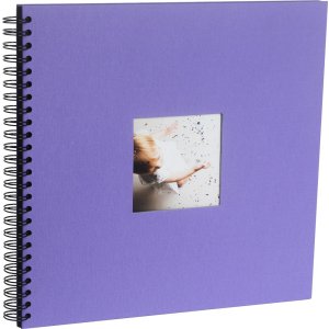 HNFD Album a spirale Khari 33x33 cm 50 pagine bianche o nere