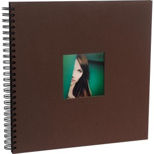 HNFD Album a spirale Khari 33x33 cm 50 pagine bianche o nere