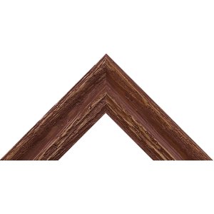 Cornice di legno in vetro da museo H740 marrone 15x15 cm