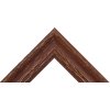 Cornice di legno in vetro da museo H740 marrone 15x15 cm