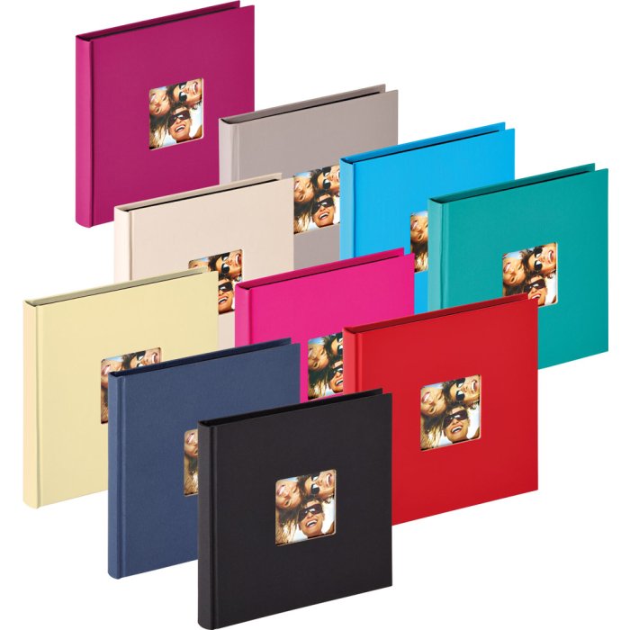 Walther Album fotografico piccolo FUN 18x18 cm 30 pagine nere