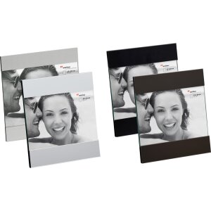 Cornice AVA nera e argento 10x15 cm, 13x18 cm e 15x20 cm