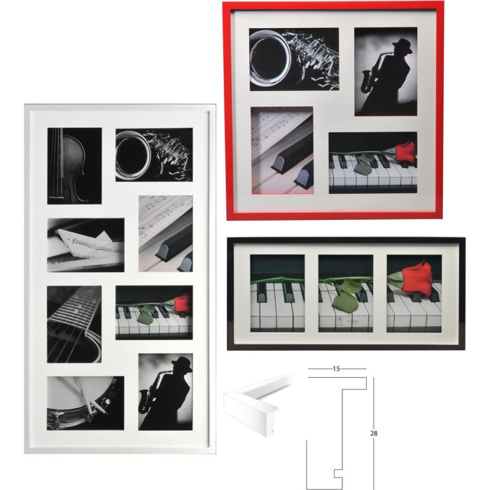 Henzo Gallery Frame Piano da 3 a 24 foto 10x15 cm e 13x18 cm