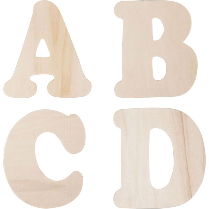 Lettere in legno dalla A alla Z 11 cm