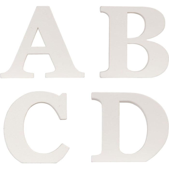 Clayre & Eef Lettere dalla A alla Z MDF Altezza 8 cm