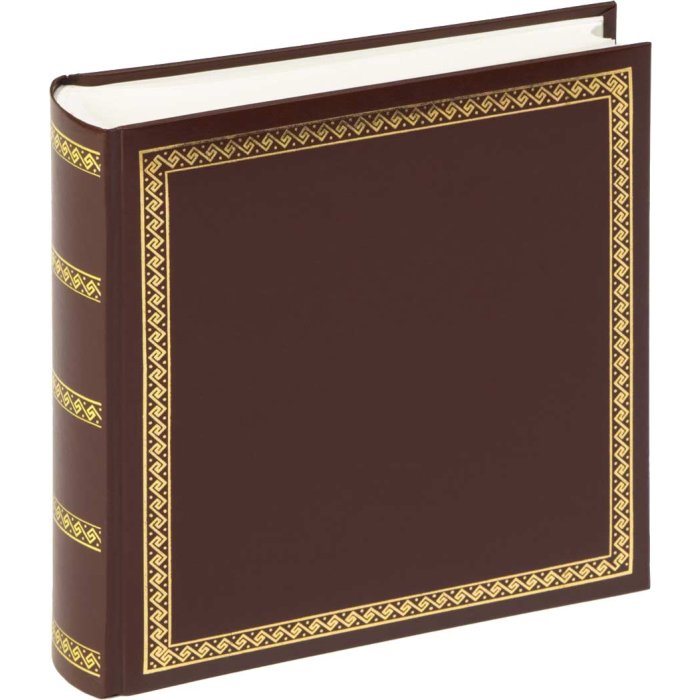 Walther Album fotografico promo | The chic spessore marrone 26x25 cm 100 pagine bianche
