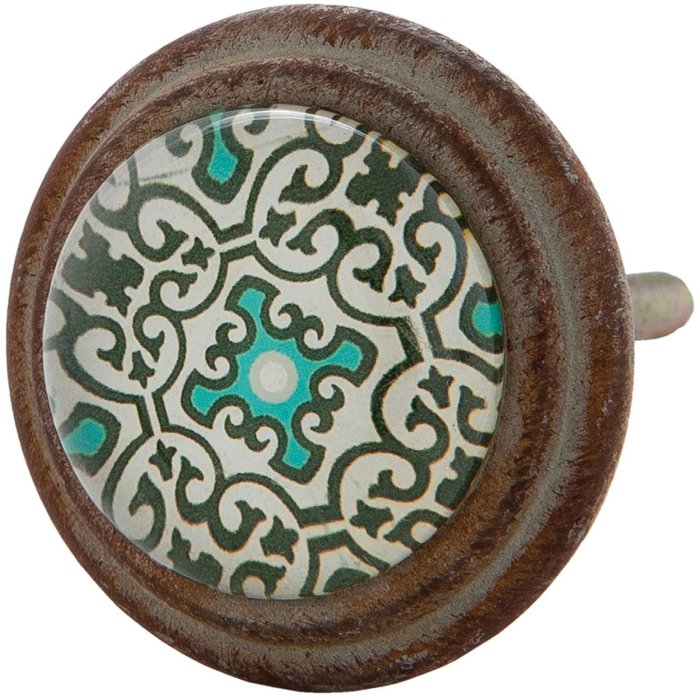 63295 Clayre Eef Pomello per porta ø 4 cm marrone/colore