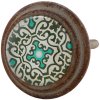 63295 Clayre Eef Pomello per porta ø 4 cm marrone/colore