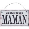 Insegna MAMAN in latta bianca - 6Y1329F Clayre Eef