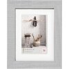 Walther Cornice in legno HOME 13x18 cm grigio chiaro con passepartout 9x13 cm