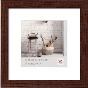 Walther Cornice in legno HOME 20x20 cm noce con...