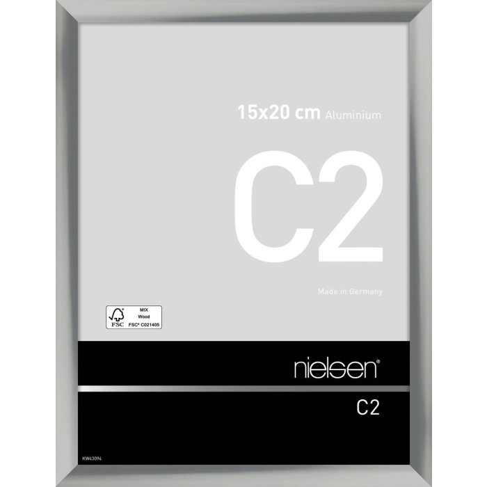 Telaio Nielsen in alluminio C2 15x20 cm argento