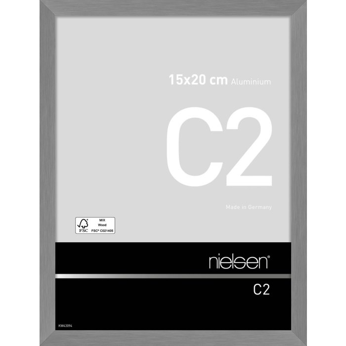 Nielsen Telaio in alluminio C2 15x20 cm struttura grigio opaco
