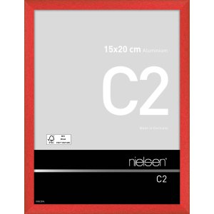 Telaio Nielsen in alluminio C2 15x20 cm rosso tornado