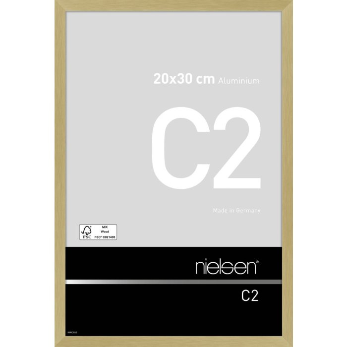 Nielsen Telaio in alluminio C2 struttura oro opaco 20x30 cm