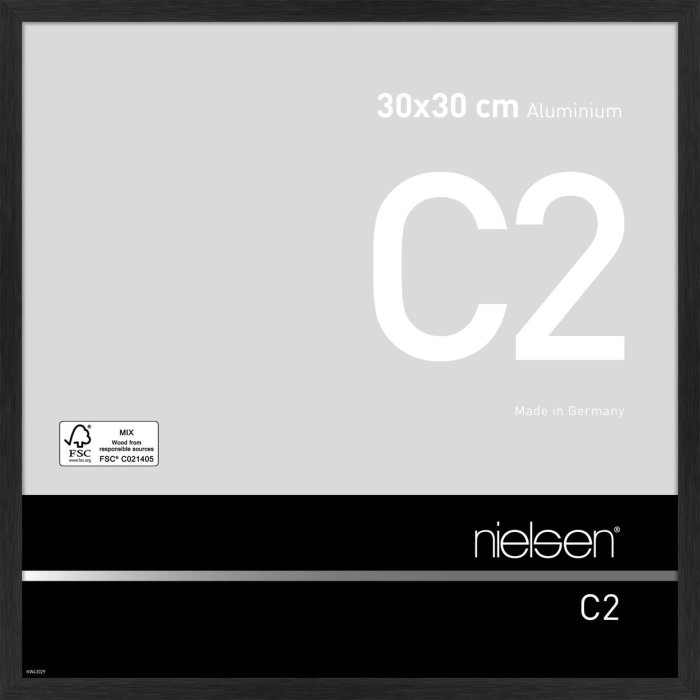Nielsen Telaio in alluminio C2 30x30 cm nero opaco