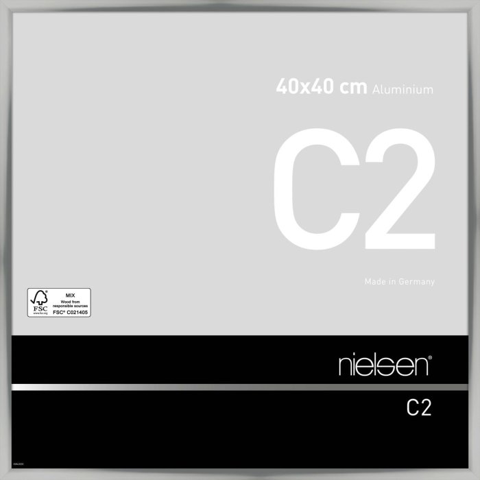 Telaio Nielsen in alluminio C2 40x40 cm argento
