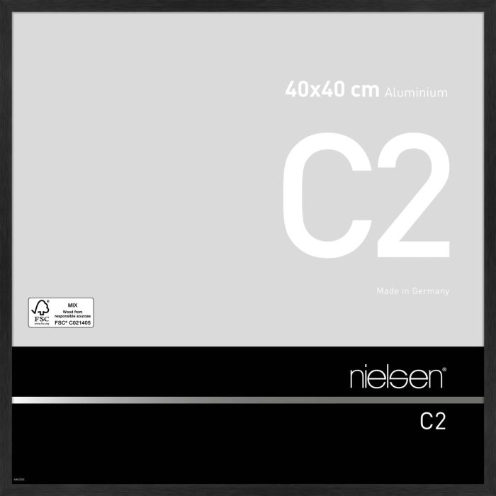 Nielsen Telaio in alluminio C2 40x40 cm nero opaco