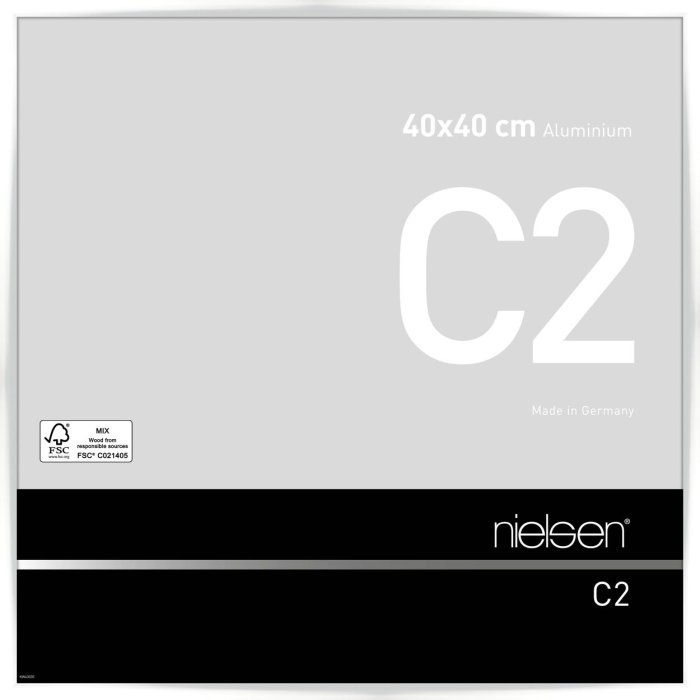 Telaio Nielsen in alluminio C2 40x40 cm bianco lucido