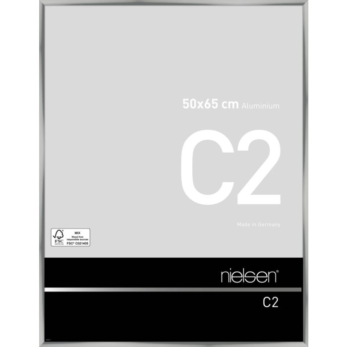 Telaio Nielsen in alluminio C2 50x65 cm argento