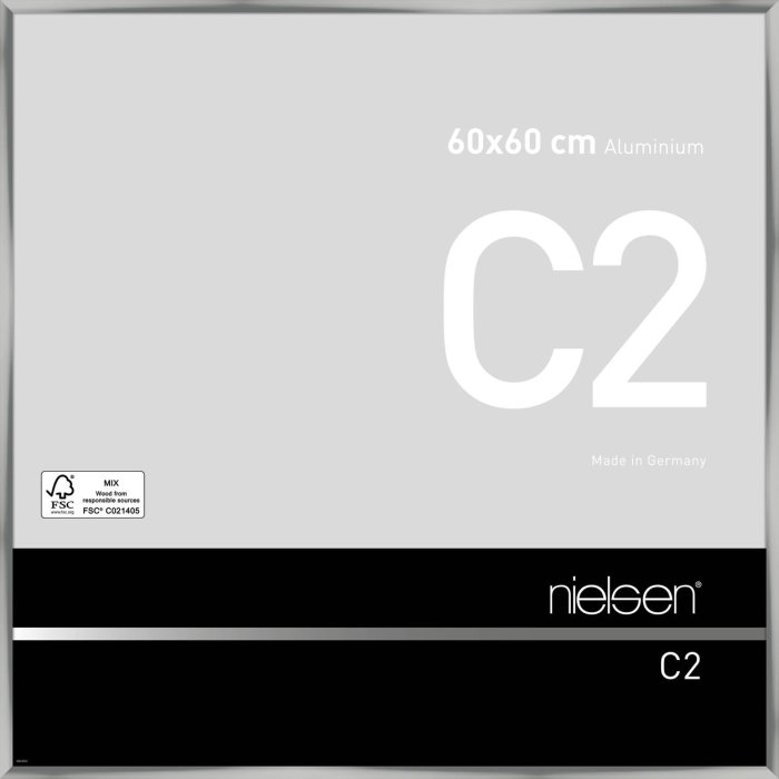 Telaio Nielsen in alluminio C2 60x60 cm argento