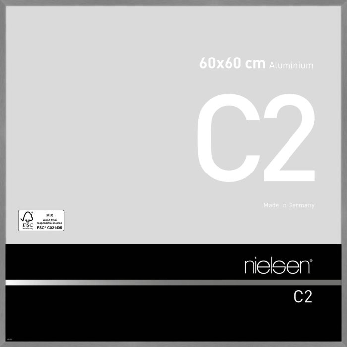 Telaio Nielsen in alluminio C2 60x60 cm grigio testurizzato opaco