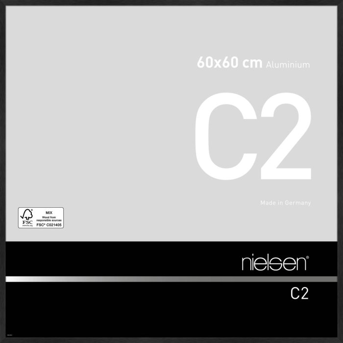 Nielsen Telaio in alluminio C2 60x60 cm nero opaco