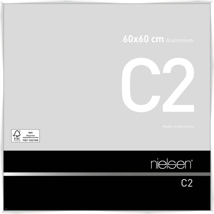 Telaio Nielsen in alluminio C2 60x60 cm bianco lucido