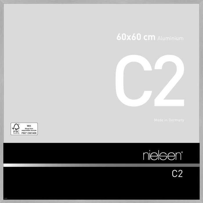 Nielsen Telaio in alluminio C2 60x60 cm struttura argento opaco