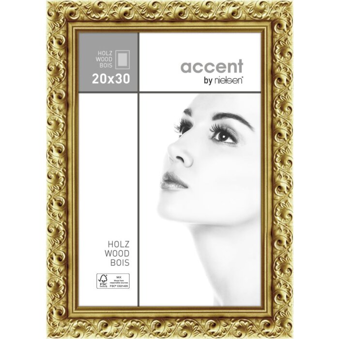 Cornice in legno Nielsen Arabesque 20x30 cm oro