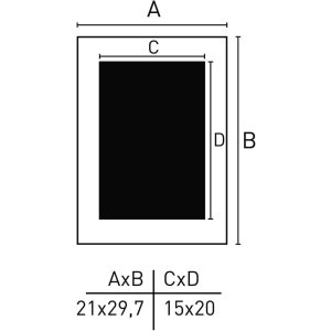 Cornice in legno Nielsen Apollon 21x30 cm bianca per documenti DIN A4