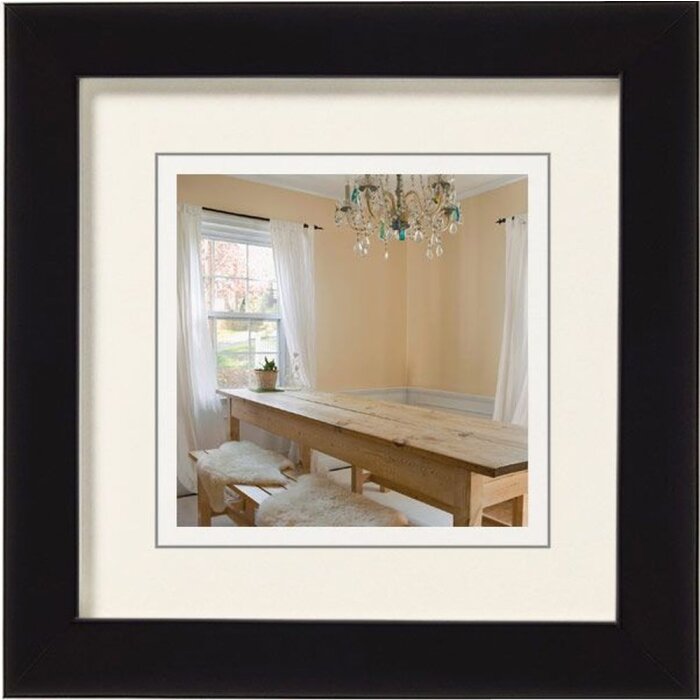 Cornice in legno Peperoni 10x10 cm nero
