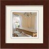Cornice di legno Peperoni 10x10 cm noce