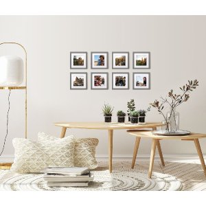 Cornice in legno Peperoni 10x10 cm argento