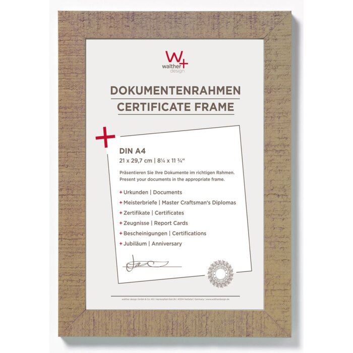 Walther Portadocumenti A4 Home beige marrone
