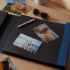 HNFD XL Album fotografico 1000 foto Lona 34,5x33 cm 168 pagine nere