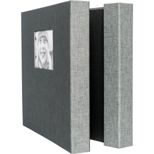 HNFD Album fotografico LONA Linen 1000 foto 34,5x33 cm 168 pagine nere