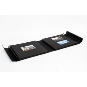 HNFD Album fotografico LONA Linen 1000 foto 34,5x33 cm 168 pagine nere