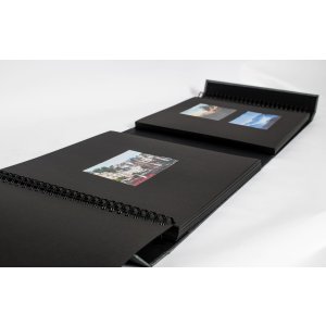 HNFD Album fotografico LONA Linen 1000 foto 34,5x33 cm 168 pagine nere